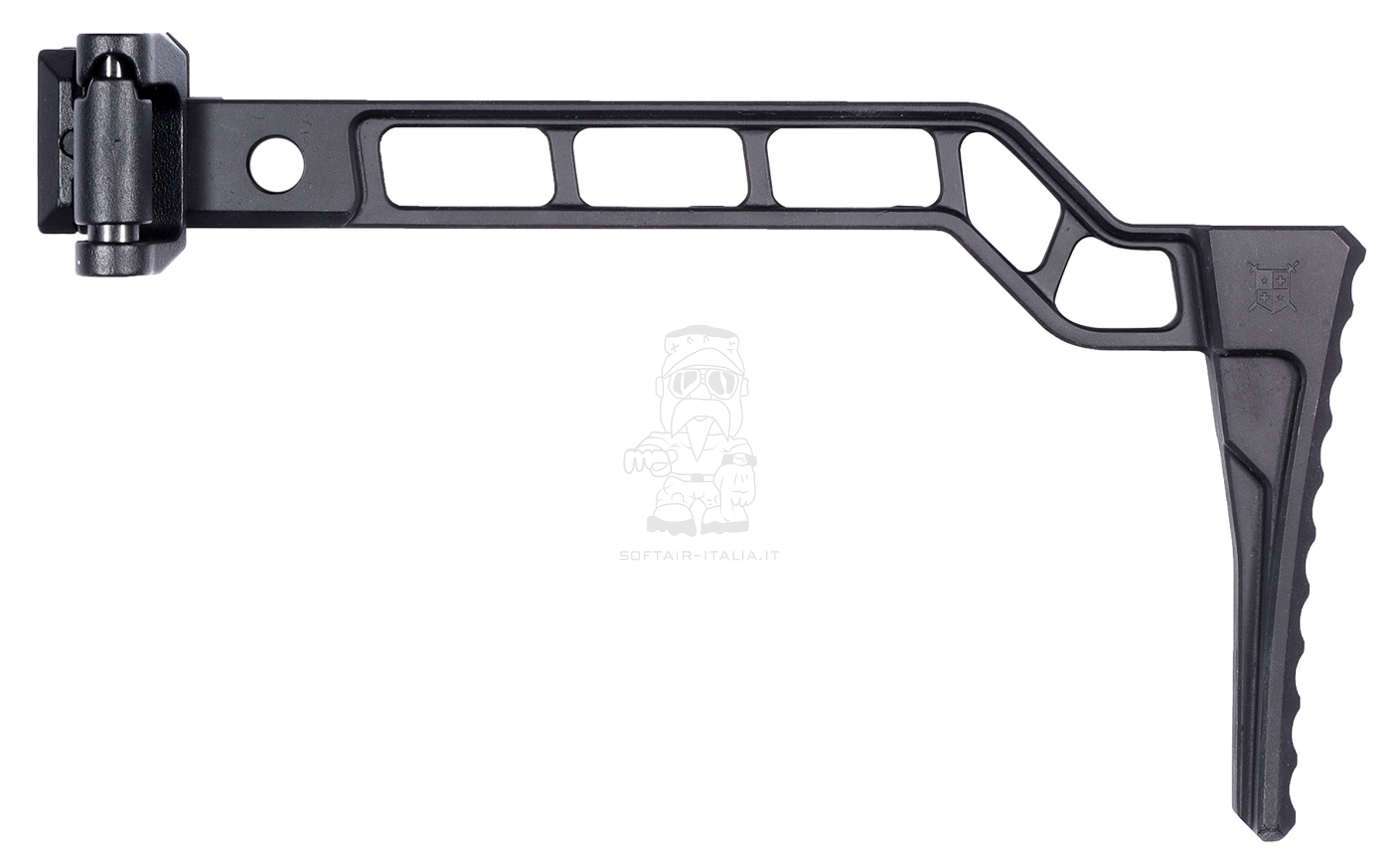 1913 MIL - STD Weaver - Picatinny RIS Couple of Minimalist Metal Stribog Folding Stocks by Delta Armory