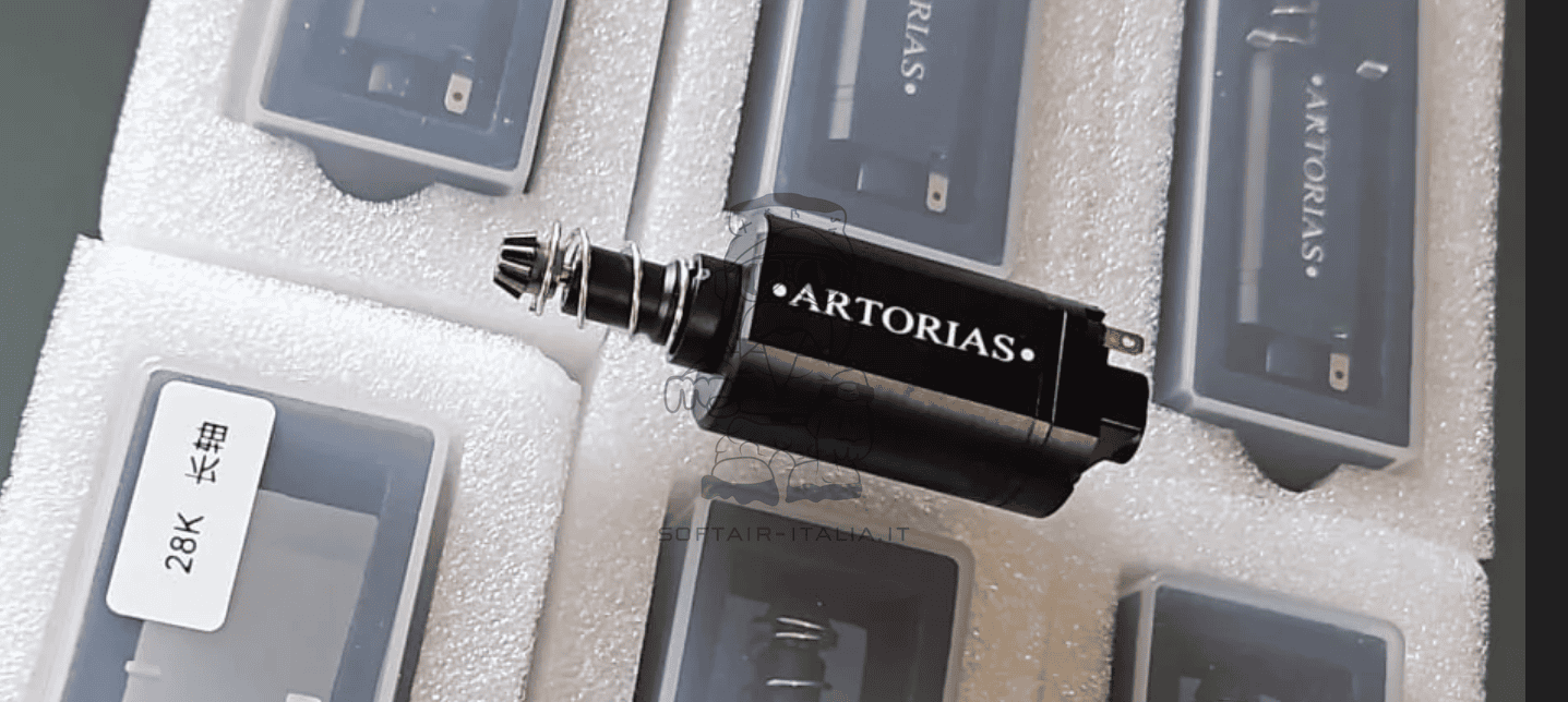 28K Artorias Brushless Long Axis Motor Motorino ad Albero Lungo 28k by Damocles Airsoft