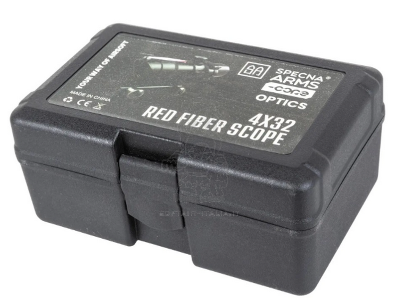 4x32 Optic Red Fiber ACOG Fake Airsoft Replica CORE™ Rifle Scope Ottica 4x32 by Specna Arms