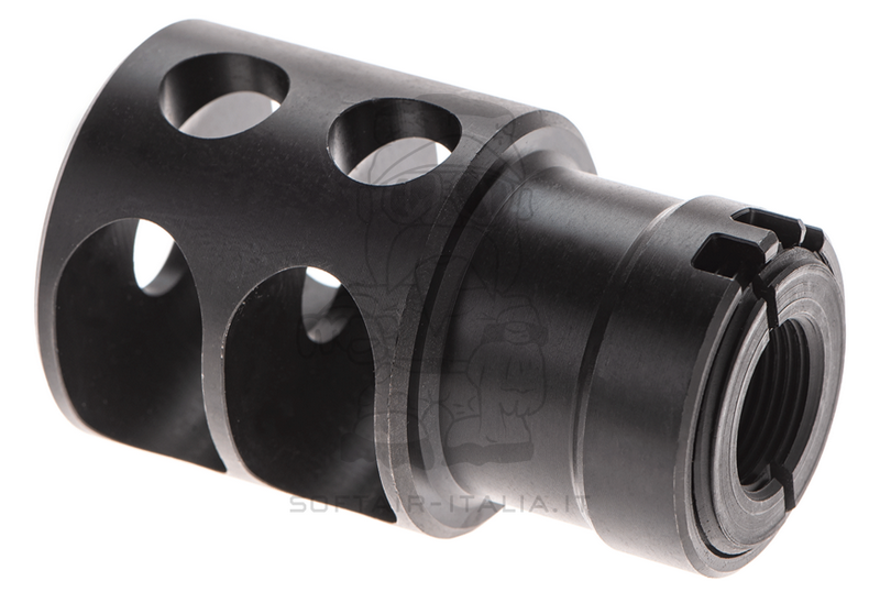 5KU Muzzle Brake Spegnifiamma DTK-2 ZENIT Style AEG AK RealType 14MM-/24MM+ by 5KU