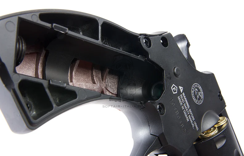 733 Revolver 2" Co2 Full Metal Black Version with Fake Wooden Grips by Gun Heaven