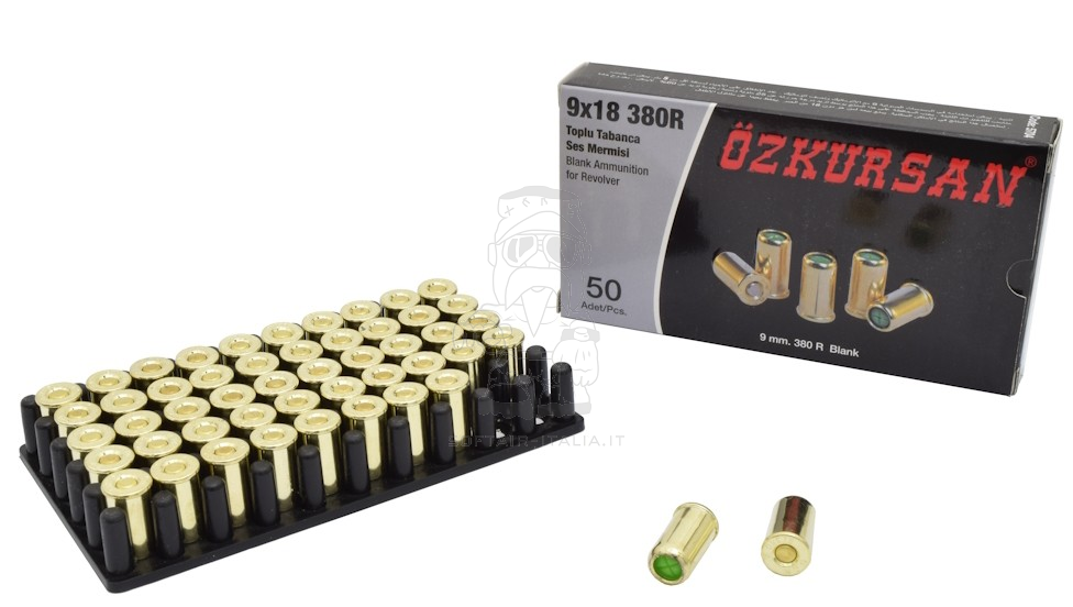 Ozkursan 9x18 380R Cartucce a Salve Blank Fire in Confezione da 50 by Ozkursan