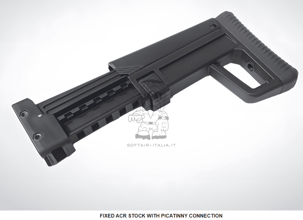ACR MSDA Picatinny M1913 Connection Fixed Stock Calcio Estensibile by DLG Tactical
