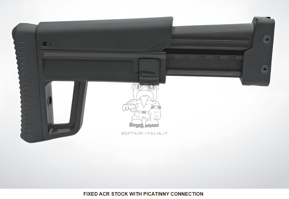 ACR MSDA Picatinny M1913 Connection Fixed Stock Calcio Estensibile by DLG Tactical