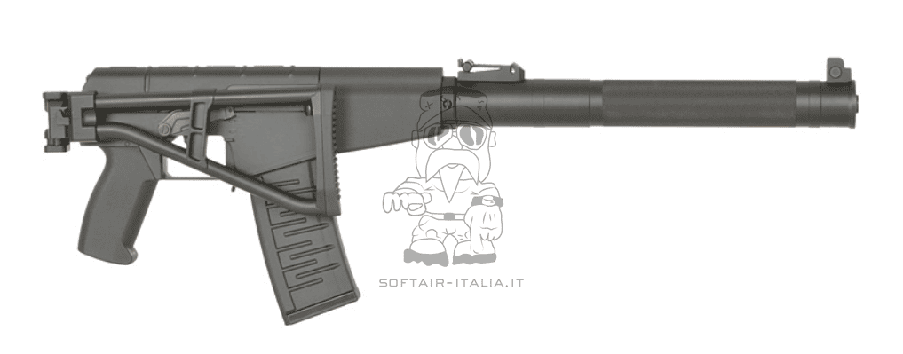 AS VAL "Shaft" Built In Tracer Unit Muzzle Flash Effect AEG Folding Stock by S&T