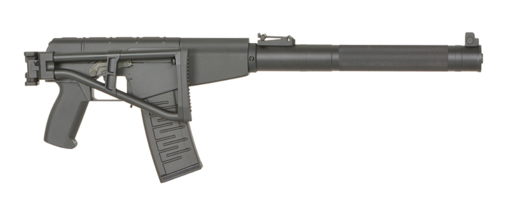 AS VAL Built In Tracer Unit Muzzle Flash Effect AEG Folding Stock by S&T