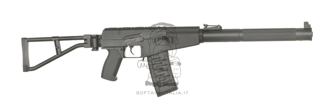 AS VAL "Shaft" Built In Tracer Unit Muzzle Flash Effect AEG Folding Stock by S&T