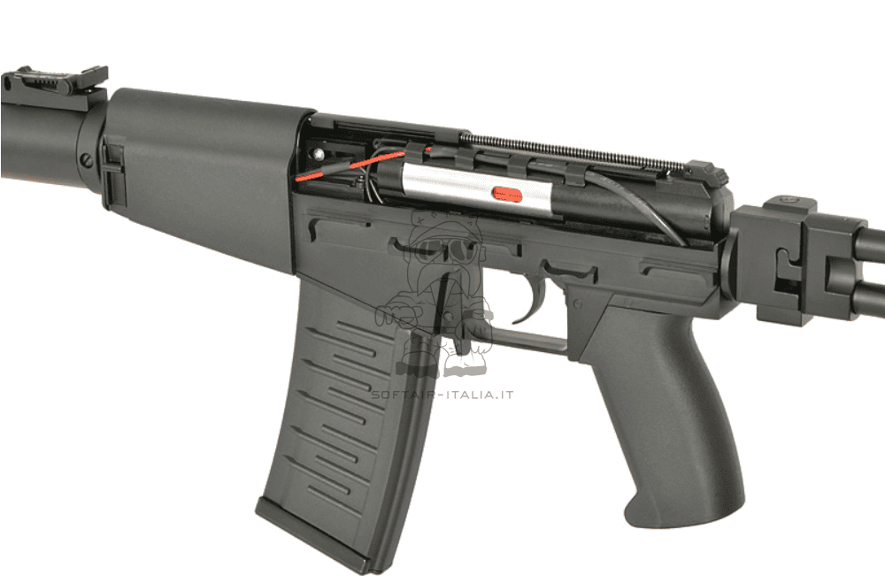 AS VAL "Shaft" Built In Tracer Unit Muzzle Flash Effect AEG Folding Stock by S&T