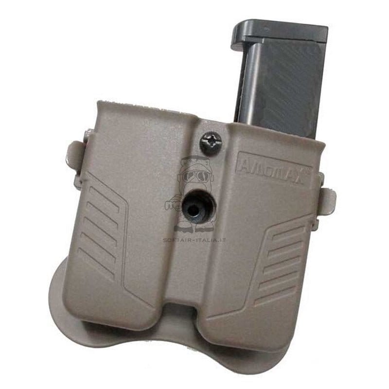 Amomax DE Dark Earth Doppio Caricatore Universale da Cintura - Cinturone by Amomax Holsters