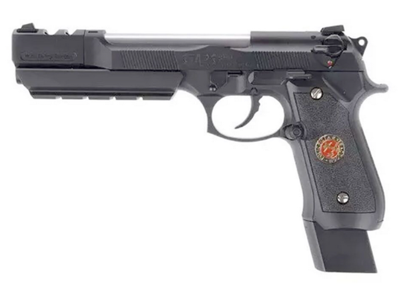 Barry Burton Samurai Edge Total Black Version Full Metal GBB Gas Blow Back V.2 Semi & Full Auto Airsoft Pistol by WE