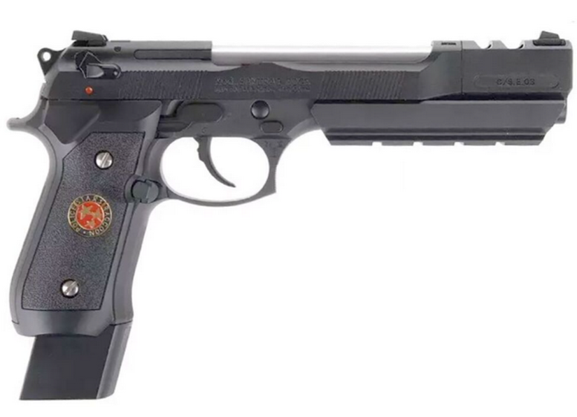 Barry Burton Samurai Edge Total Black Version Full Metal GBB Gas Blow Back V.2 Semi & Full Auto Airsoft Pistol by WE