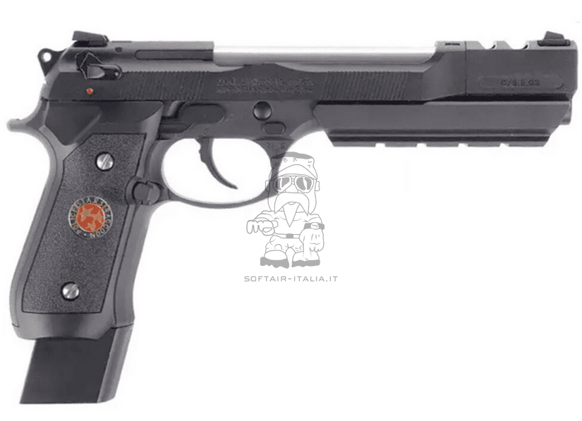 Barry Burton Samurai Edge Total Black Version Full Metal GBB Gas Blow Back V.2 Semi & Full Auto Airsoft Pistol by WE