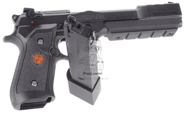 Barry Burton Samurai Edge Total Black Version Full Metal GBB Gas Blow Back V.2 Semi & Full Auto Airsoft Pistol by WE