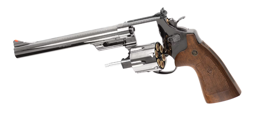 Smith & Wesson M29 .44 Magnum Co2 8 3-8" Black - Chrome Version by WG per Umarex