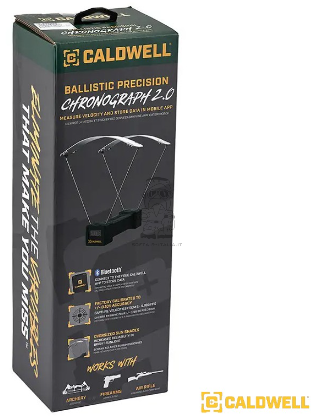 Chrony Ballistic Precision & Profesional Chronograph 2.0 Bluetooth Cronografo Professionale by Caldwell