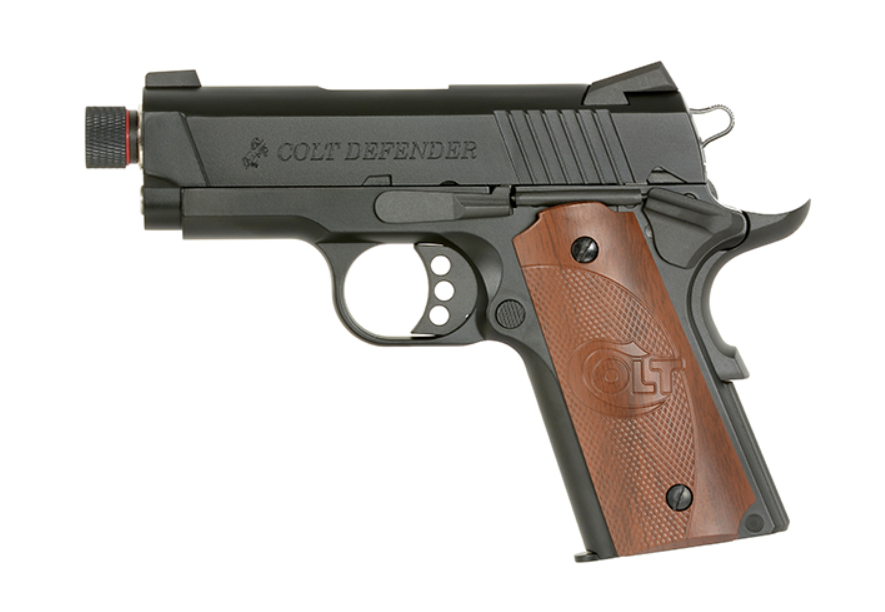 Colt 1911 Defender .45 ACP Fully Trademarks Licensed & Full Metal Airsoft Pistol by EMG > Army Armament
