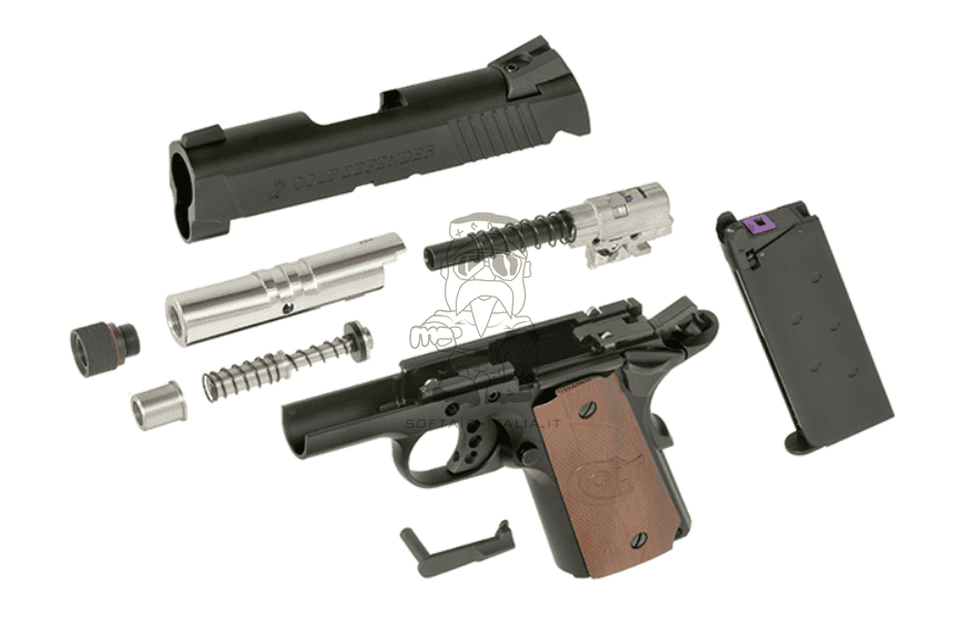 Colt 1911 Defender .45 ACP Fully Trademarks Licensed & Full Metal Airsoft Pistol by EMG > Army Armament