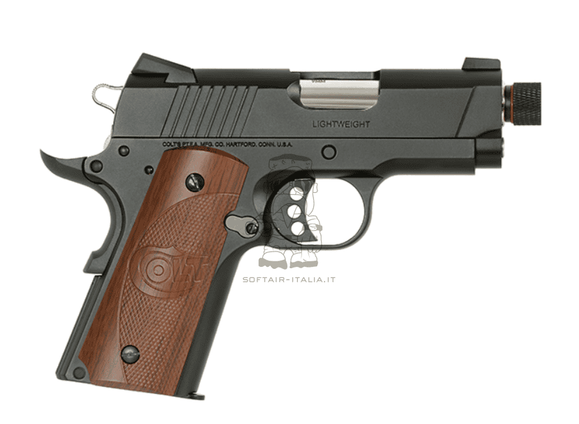 Colt 1911 Defender .45 ACP Fully Trademarks Licensed & Full Metal Airsoft Pistol by EMG > Army Armament