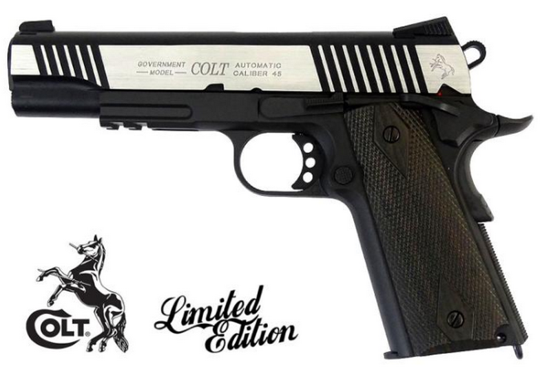 Colt 1911 Governent .45 Dual Tone Co2 GBB Gas BlowBack Airsoft Pistol by Cybergun