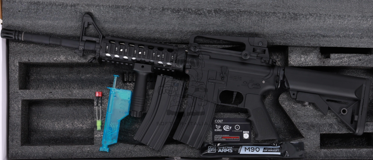 Colt M4A1 RIS - Crane Stock SA-E03 EDGE Gen.2 14.5inch Hal2 ETU AEG by Cybergun Specna Arms