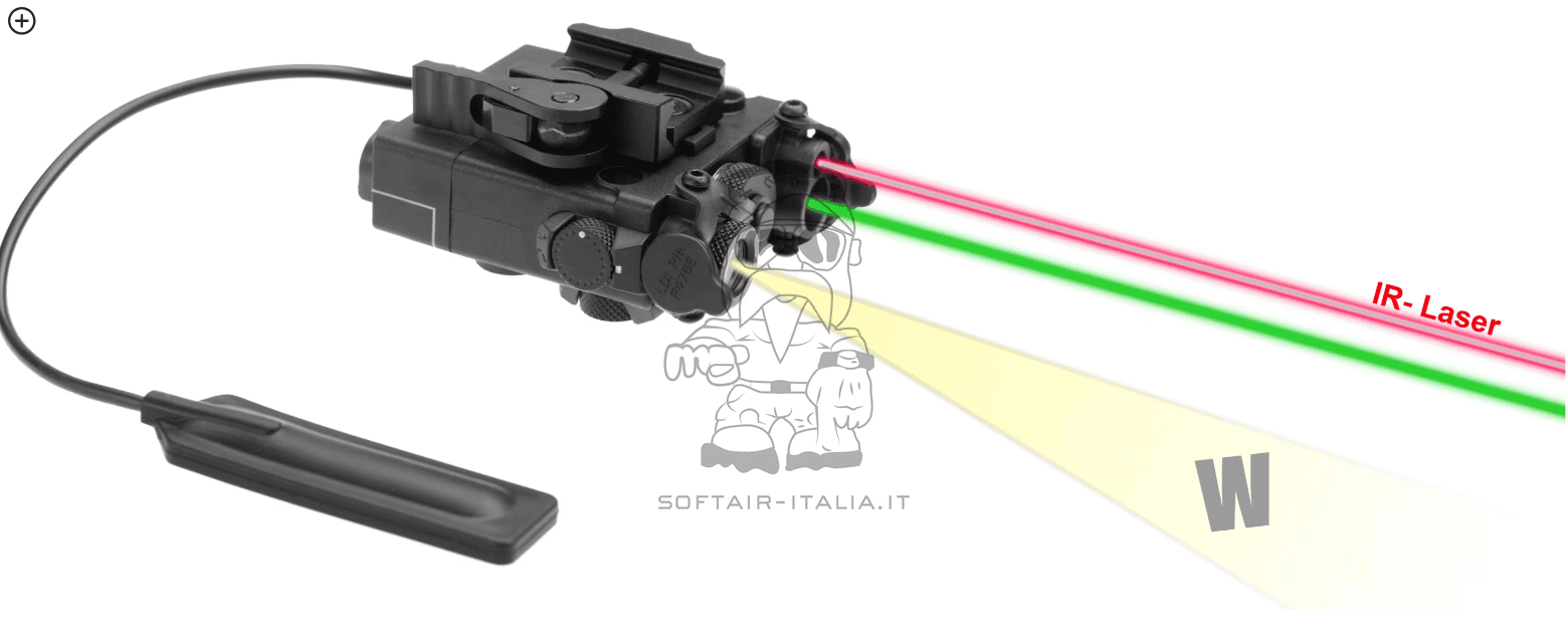 DBAL-A2 Lamp Illuminator Class 2 Green Laser Module + IR by WADSN