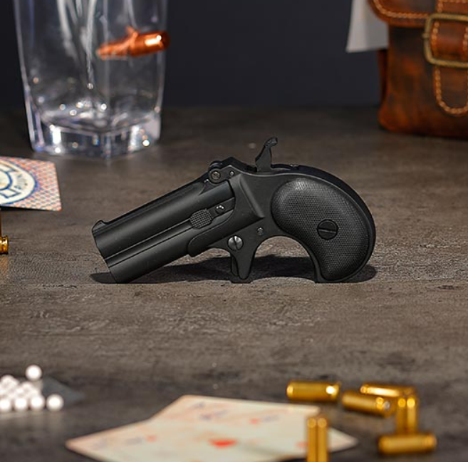 Derringer "BK" Full Metal Double Barrel 6mm. GNB by Maxtact