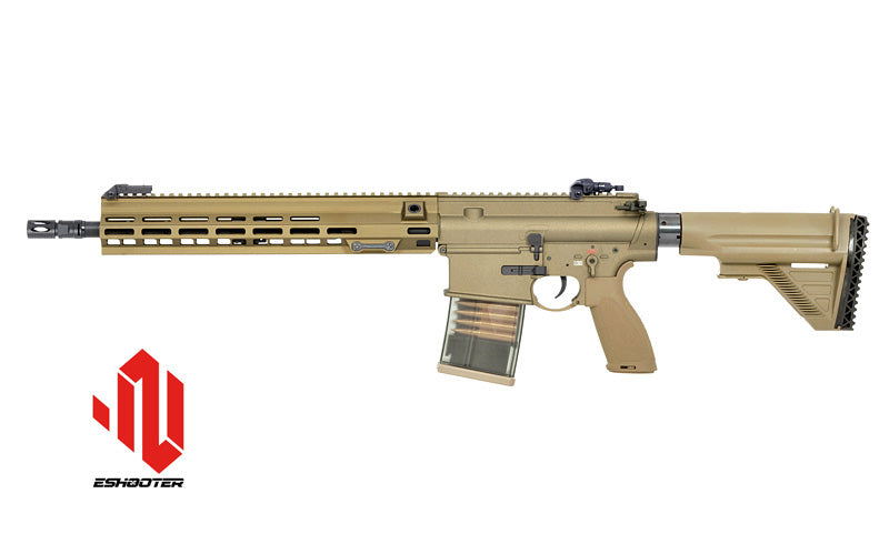 E&C M110A1 DMR Type EC203 Desert Semi Automatic Advanced Edition Upgraded Gearbox, Programmable ETU Sniper Rifle by E&C