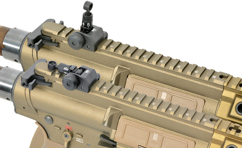E&C M110A1 DMR Type EC203 Desert Semi Automatic Advanced Edition Upgraded Gearbox, Programmable ETU Sniper Rifle by E&C