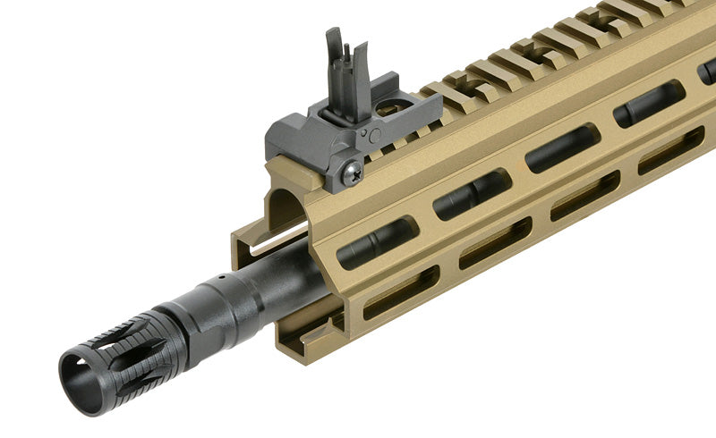 E&C M110A1 DMR Type EC203 Desert Semi Automatic Advanced Edition Upgraded Gearbox, Programmable ETU Sniper Rifle by E&C
