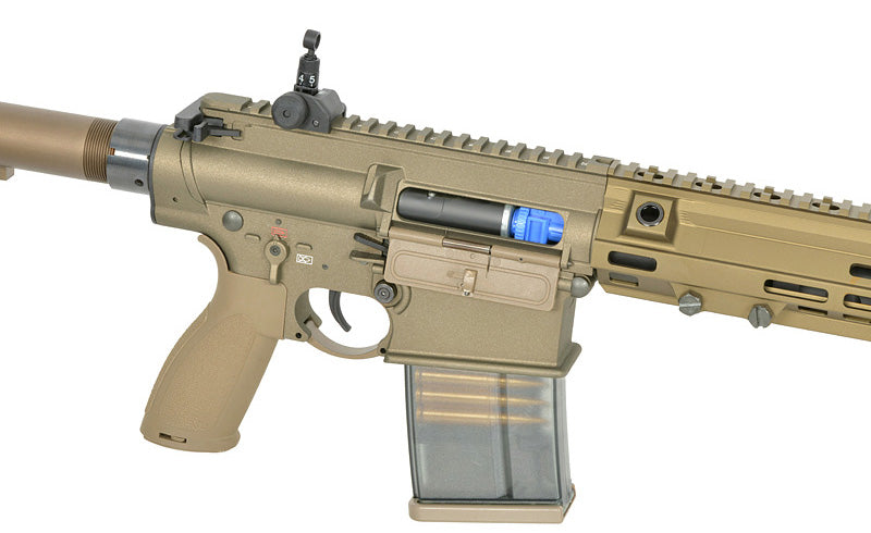E&C M110A1 DMR Type EC203 Desert Semi Automatic Advanced Edition Upgraded Gearbox, Programmable ETU Sniper Rifle by E&C