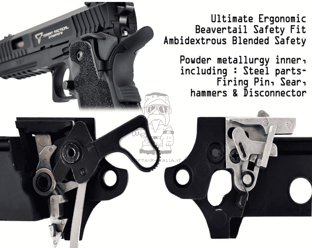 EMG Licensed Staccato 2011 TTI Taran Tactical Innovations GBB Gas Blow Back Pistol by Army Armament