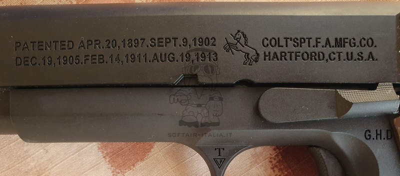 E&C 1911 Colt Licensed EC-3101 Full Metal GBB Airsoft Pistol by E&C