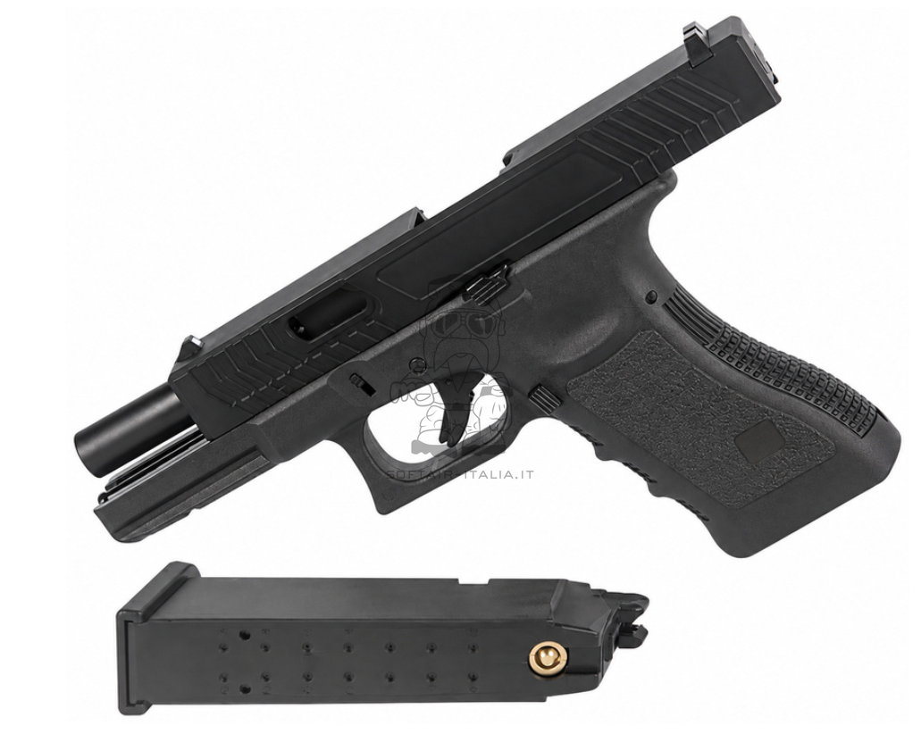 E&C Metal Slide G17 Type GBB EC-1104 Airsoft Pistol by E&C