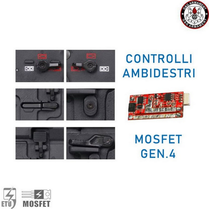G&G CMF-16K ETU-Mosfet Li-Po Ready EGC-16P-16K-BNB-NCM by G&G