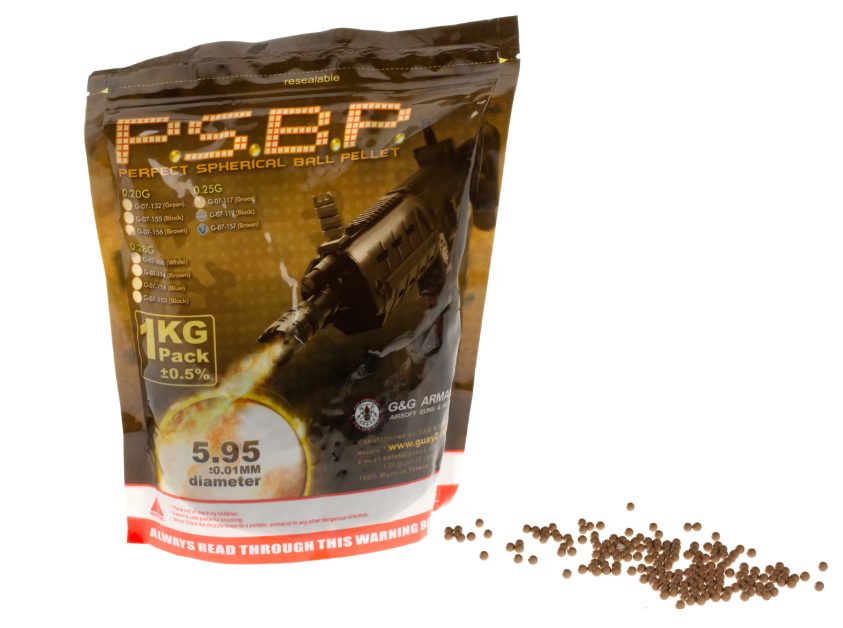 G&G 0.25 Brown Perfect bb 0.25g 1Kg=4000bb by G&G