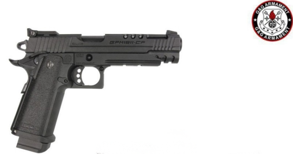 G&G GPM1911CP GBB Gas Blow Back Pistol GAS-GPM-19C-BBB-ECM by G&G