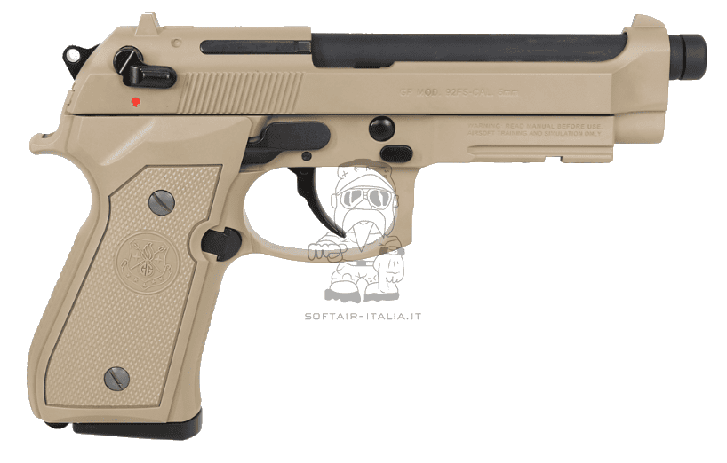 G&G GPM92 GP2 DST Desert Tan EVO M96A1 Type GBB Gas Blow Back Pistol by G&G Armament®