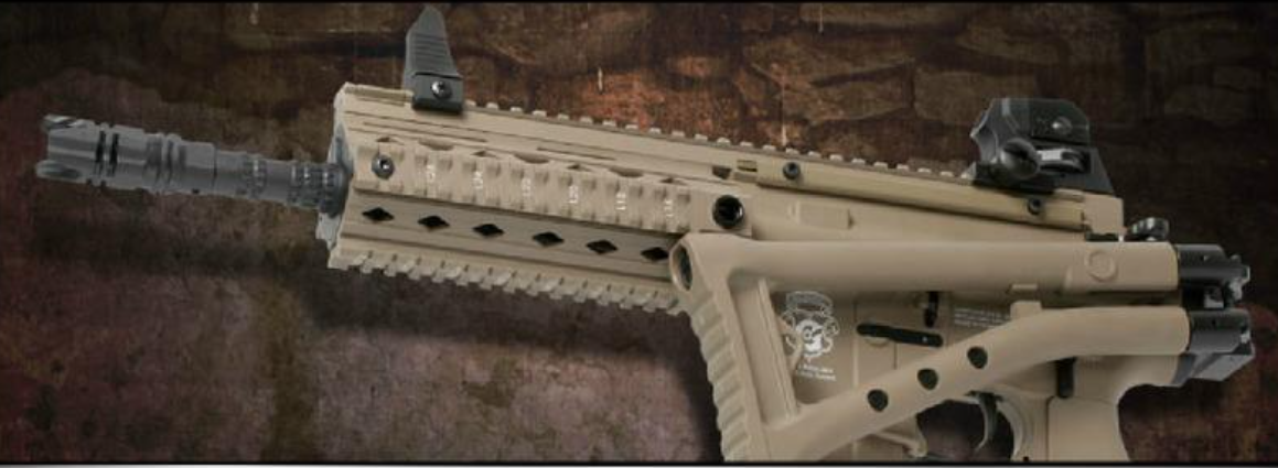 G&G GR4 Pneumatic BlowBack 100Y DST Folding Stock Tan AEG by G&G