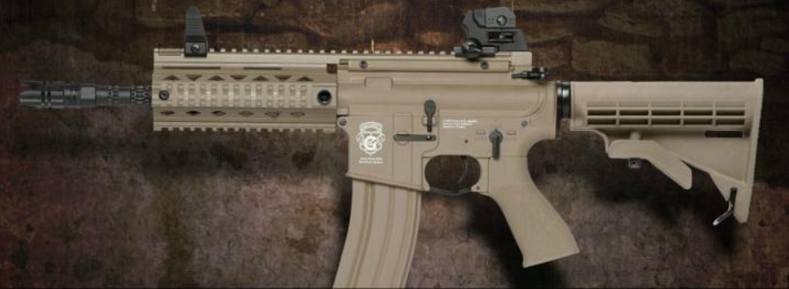 G&G GR4 100Y Pneumatic BlowBack Tan DST AEG by G&G