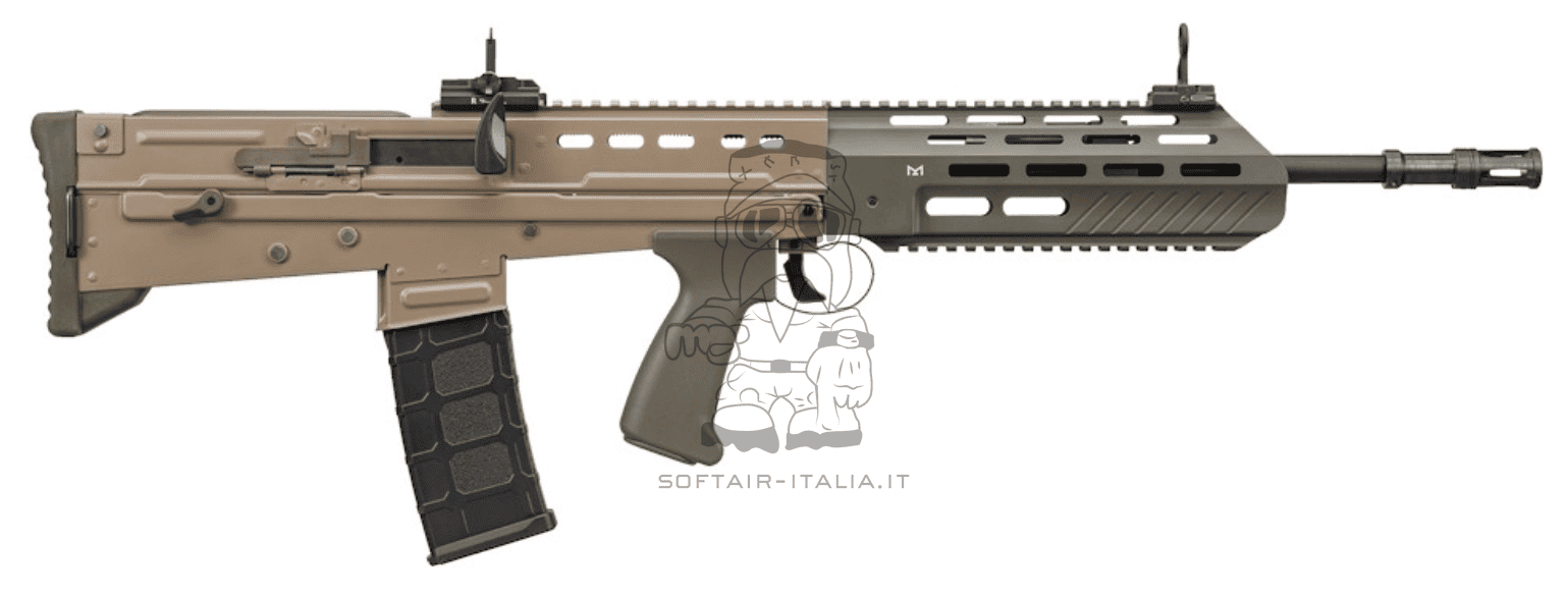 G&G L85 A3 M-LOK Aluminum Handguard & Metal Receivers ETU - Mosfet 3 Burst Dual Color AEG by G&G