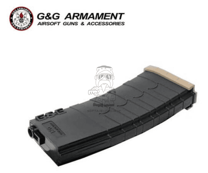 G&G M4 - M16 120bb Mid Cap Polymer Magazine Caricatore Tan Base by G&G