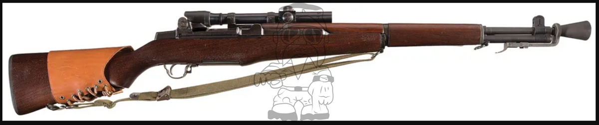 Garand M1D Sniper Steel M2 Flash Hider Full Wood & Metal AEG by A&K