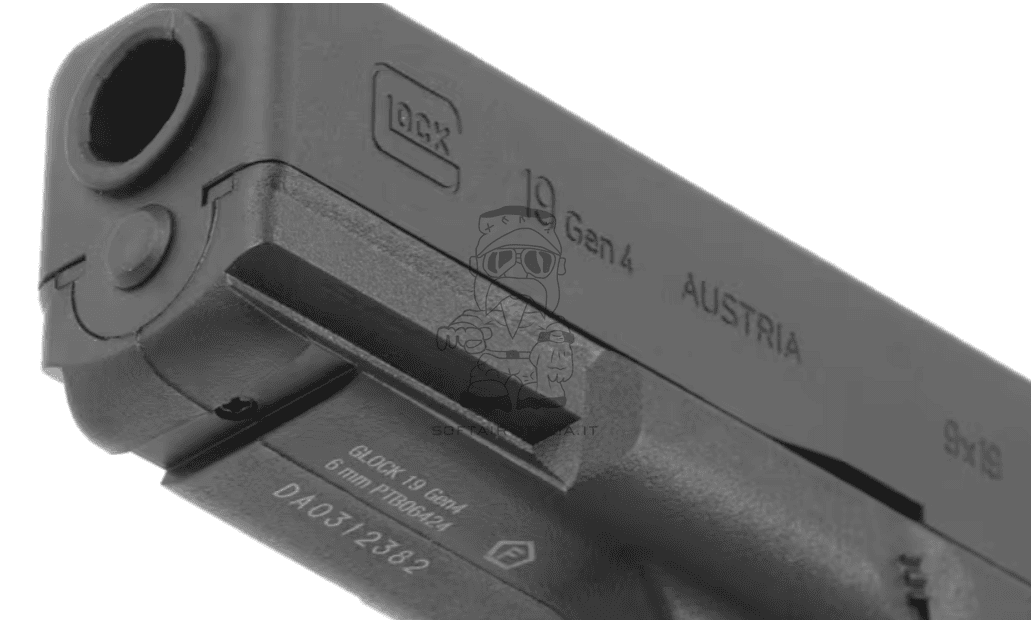 Glock 19 Gen4 Metal Slide MOS Modular Optic System NBB by Umarex > Win Gun
