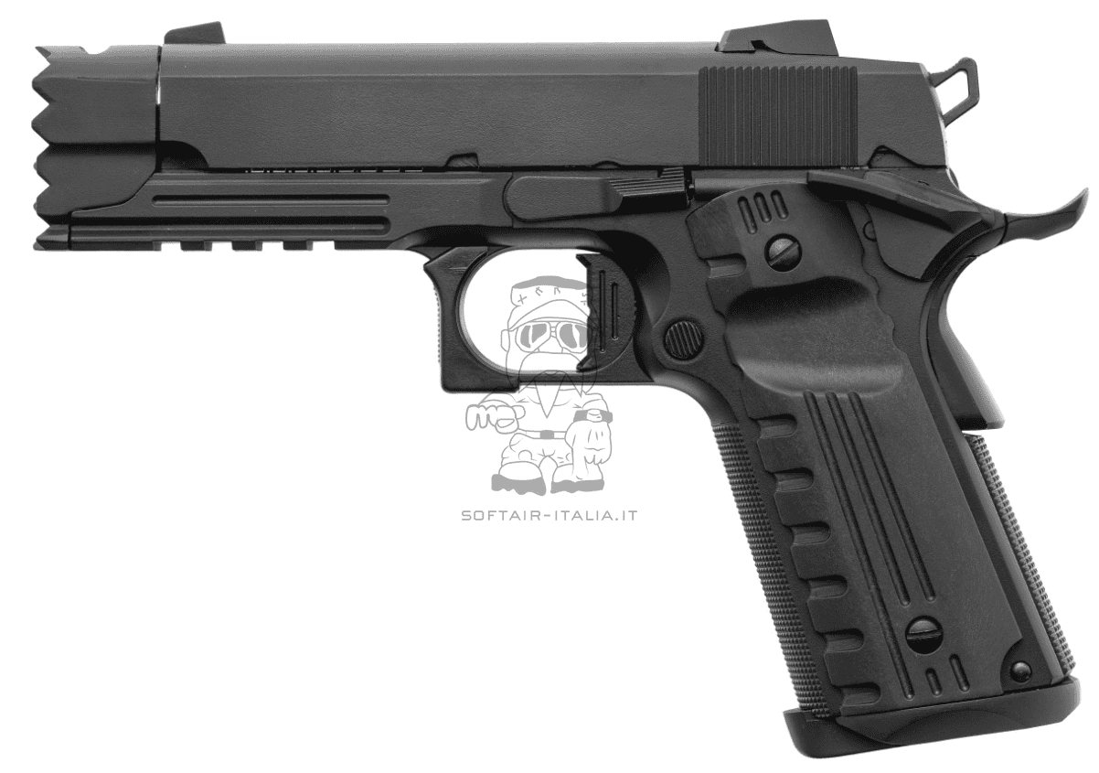 Golden Eagle Strike Face Type 1911 Tactical Metal Slide GBB Gas Blow Back Airsoft Pistol by Golden Eagle