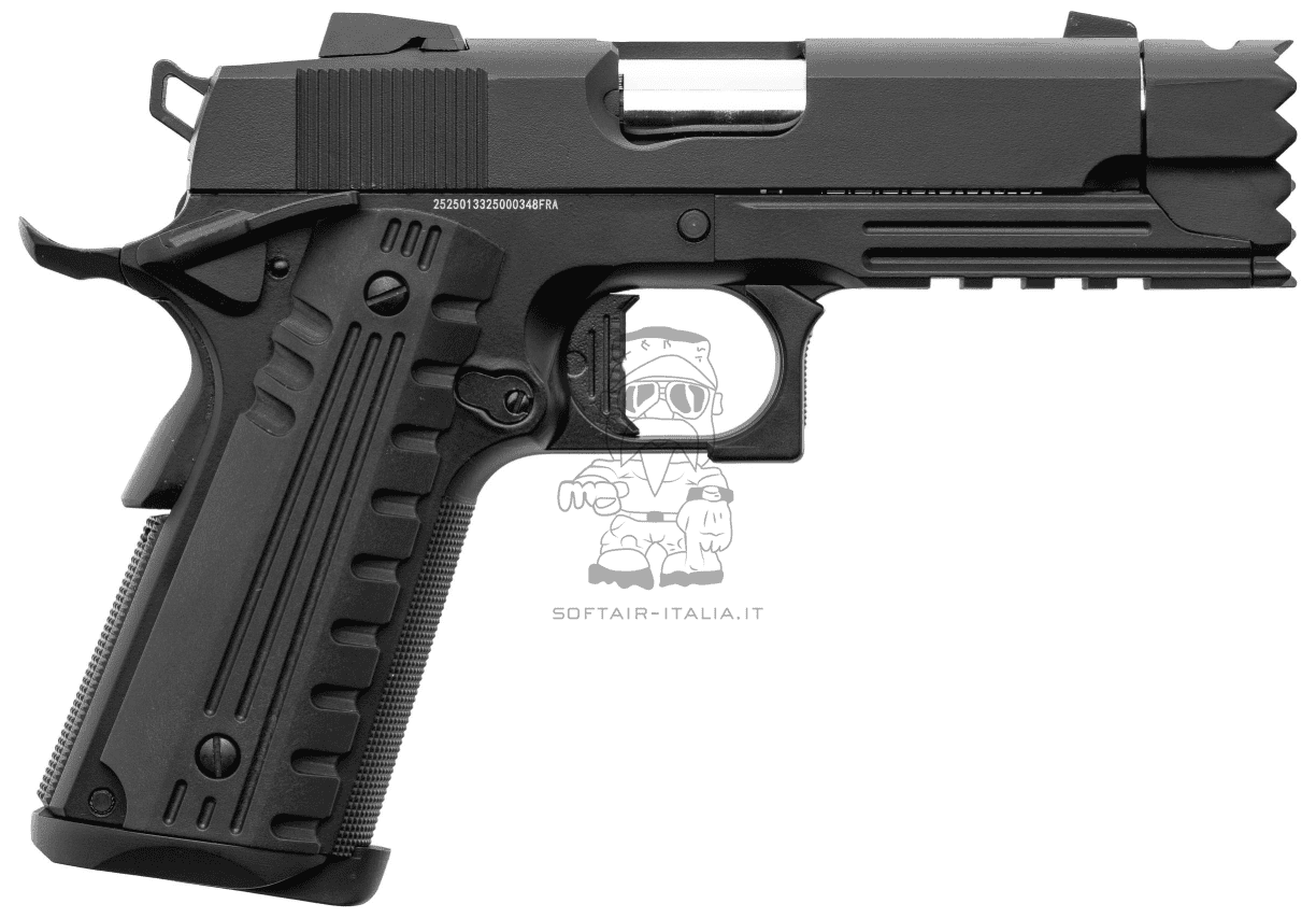 Golden Eagle Strike Face Type 1911 Tactical Metal Slide GBB Gas Blow Back Airsoft Pistol by Golden Eagle