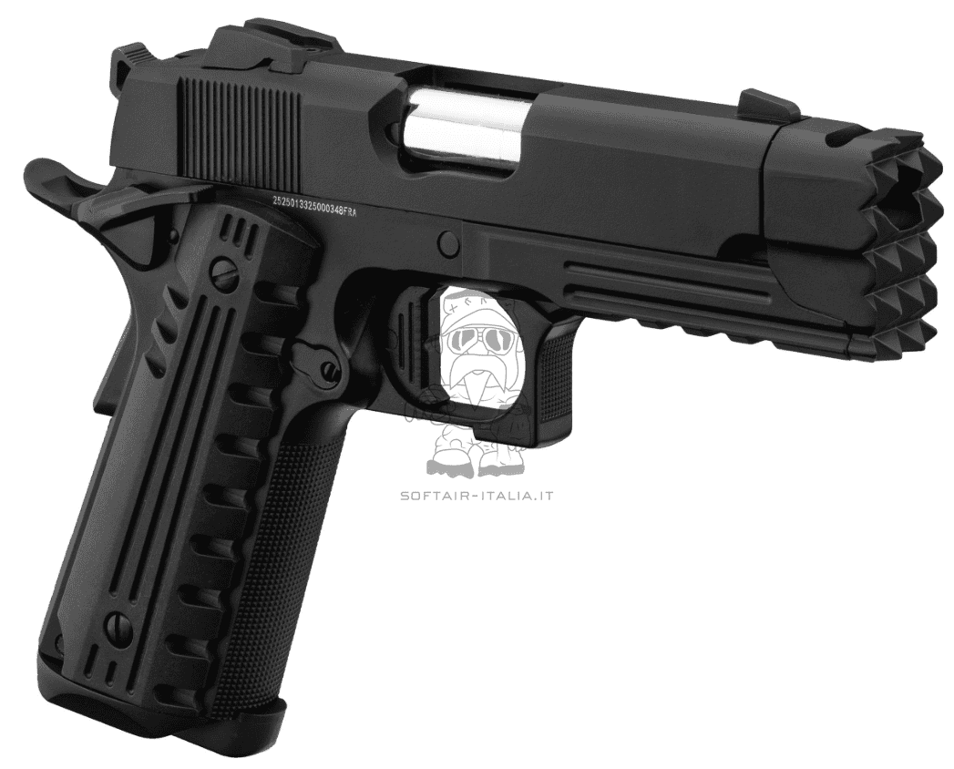 Golden Eagle Strike Face Type 1911 Tactical Metal Slide GBB Gas Blow Back Airsoft Pistol by Golden Eagle
