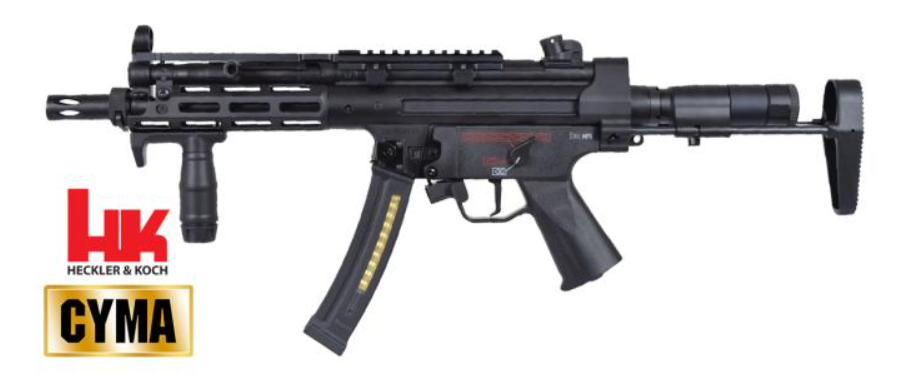 H&K MP5 Metal M Lok Hanguard Integrated Mosfet Li-Po Ready SMG AEG by Cyma Platinum > Umarex