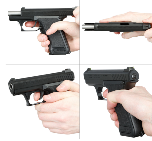 H&K HK P7 M13 9mm x 19 Full Metal GBB Gas BlowBack Airsoft Pistol by Umarex