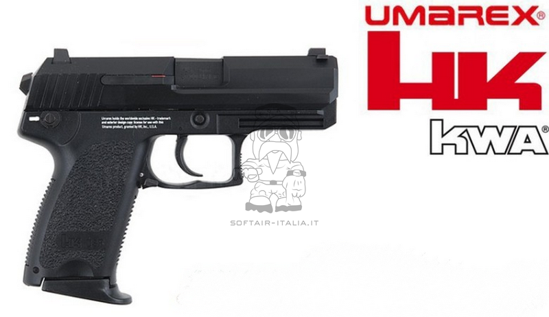 Heckler & Koch HK USP Compact 9mmx19 Metal Slide GBB Airsoft Pistol by KWA - Umarex
