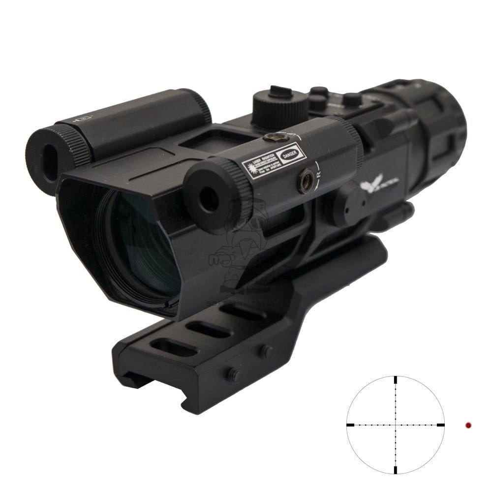 Js-Tacticla® Red Laser - Prismatic 4 x 32 Scope by Js-Tactical®